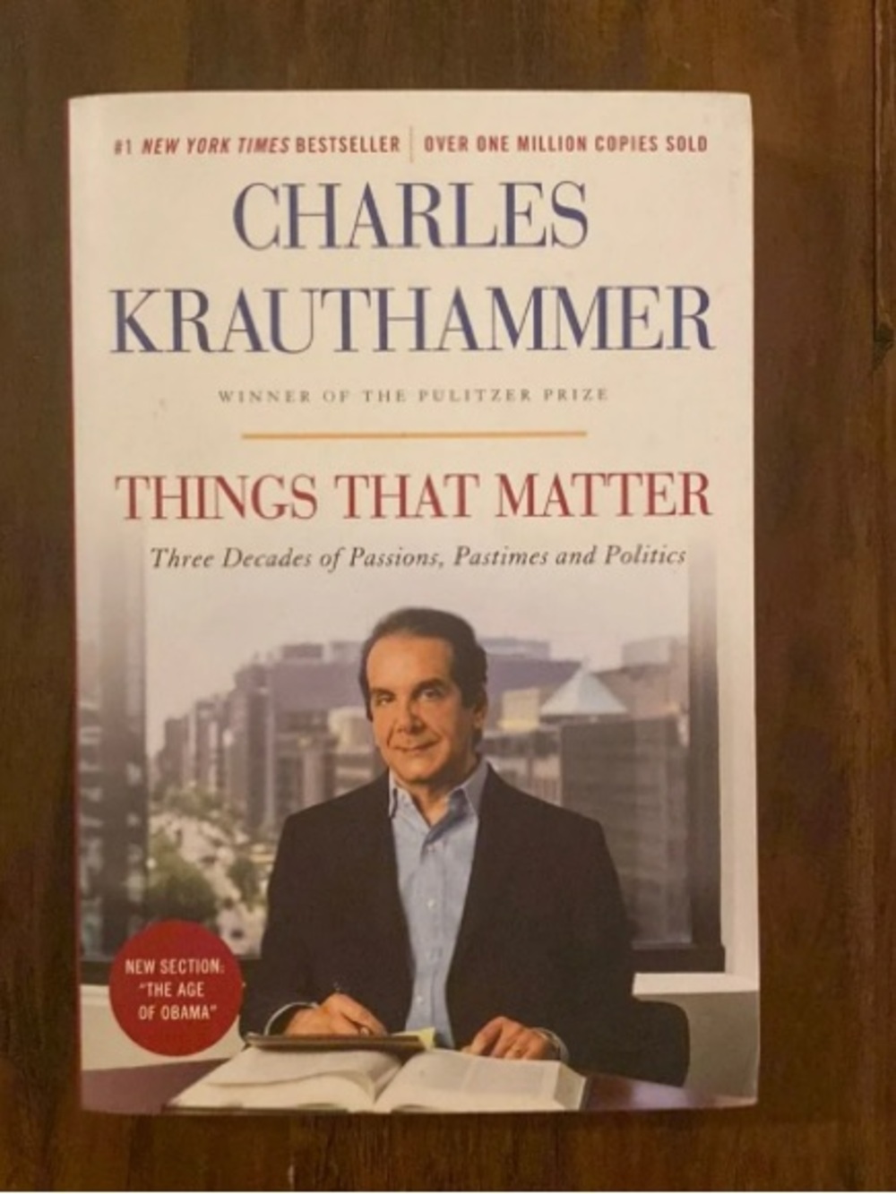 Charles Krauthammer 'Things That Matter' Hardcover Book - White/Blue
